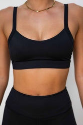 V-Back Top | Black